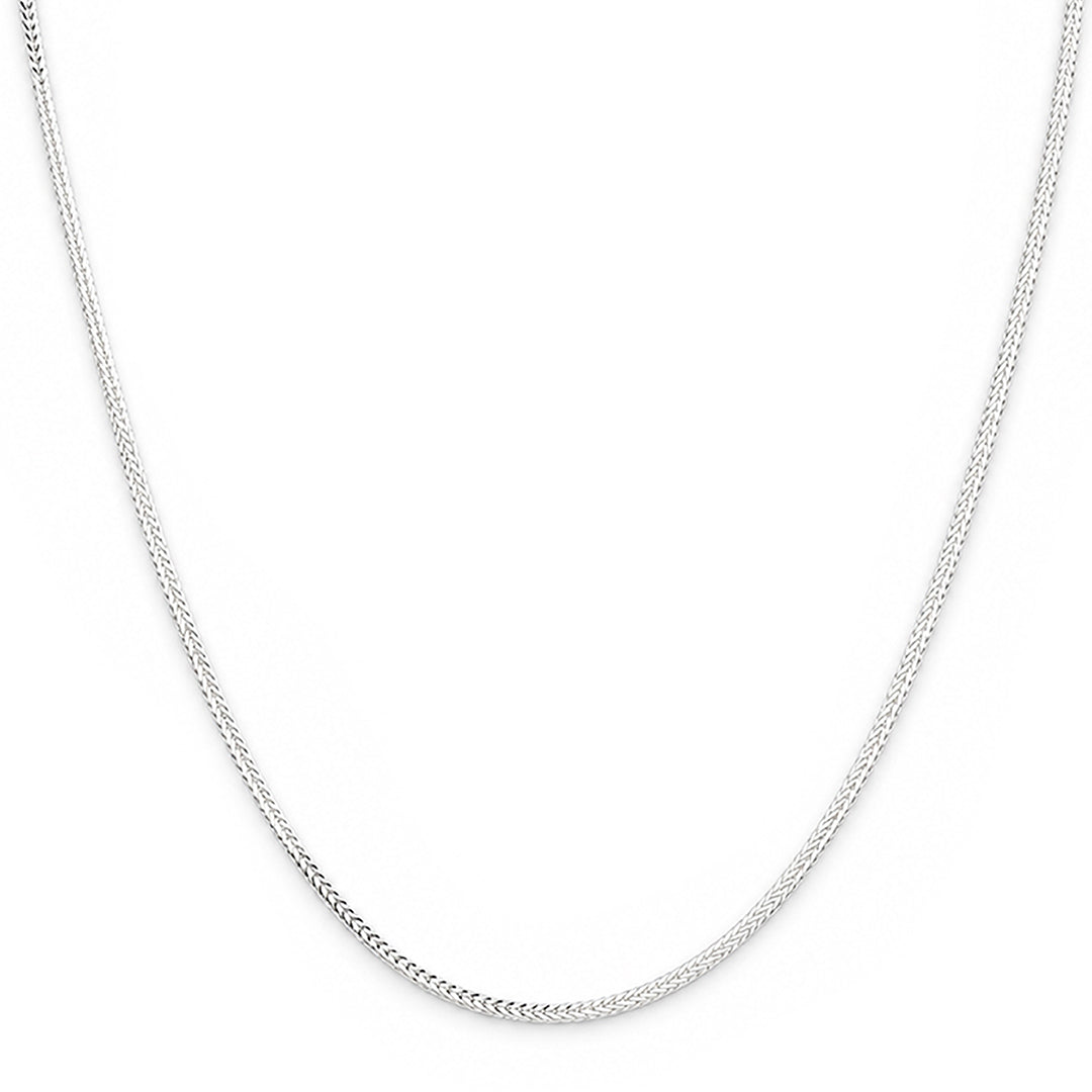 Classic Franco Square Foxtail Sterling Silver Chain