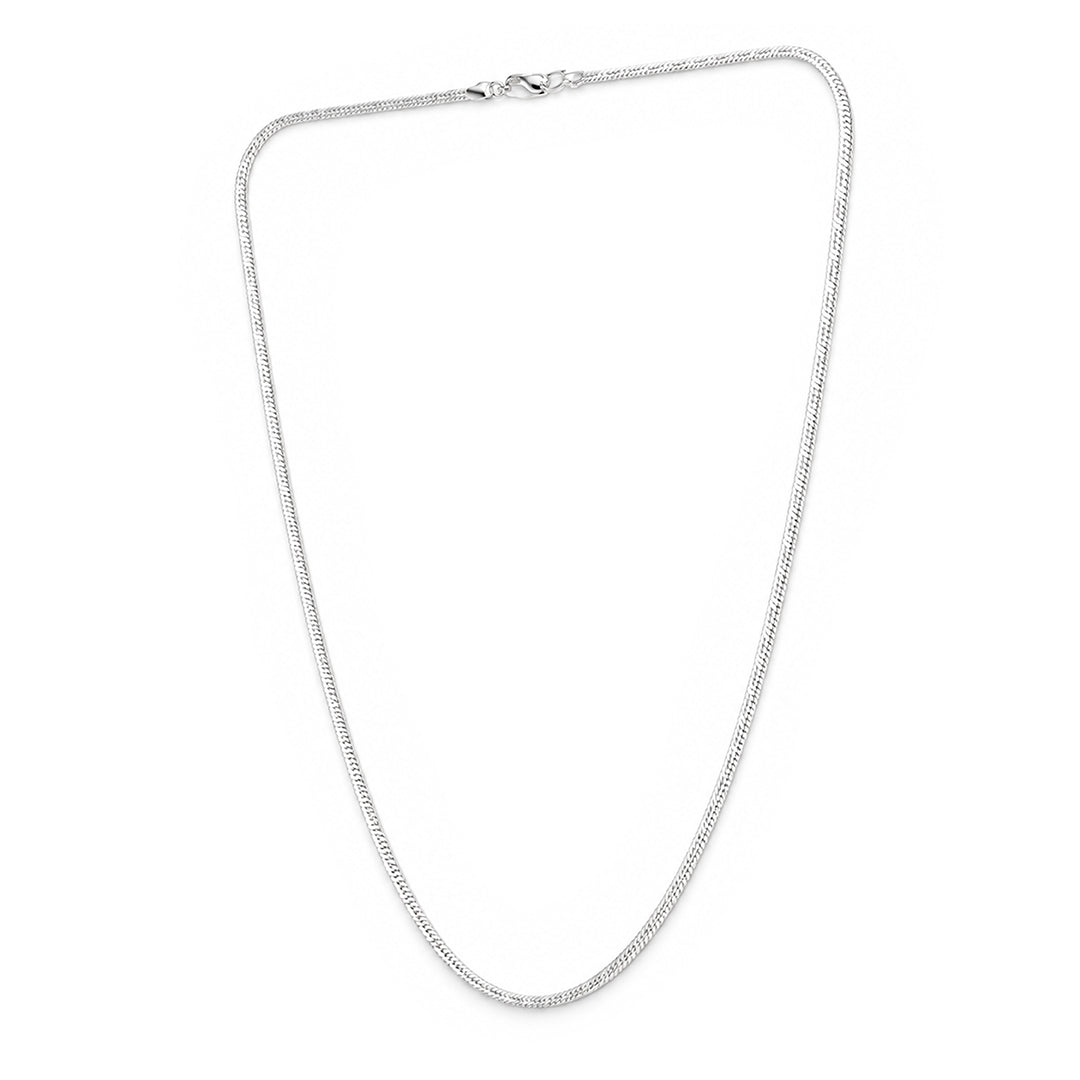 Classic Franco Square Foxtail Sterling Silver Chain