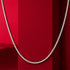 Classic Franco Square Foxtail Sterling Silver Chain
