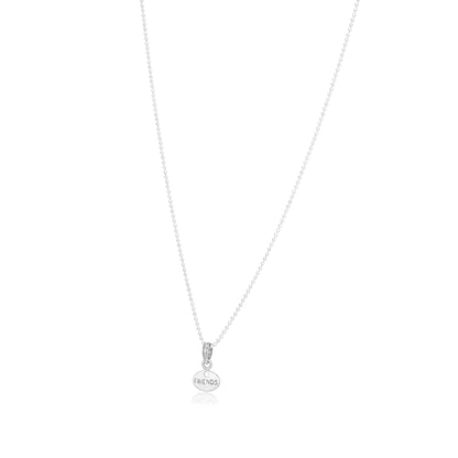 Classic Friends Rhodium 925 Minimalist Chain Pendants
