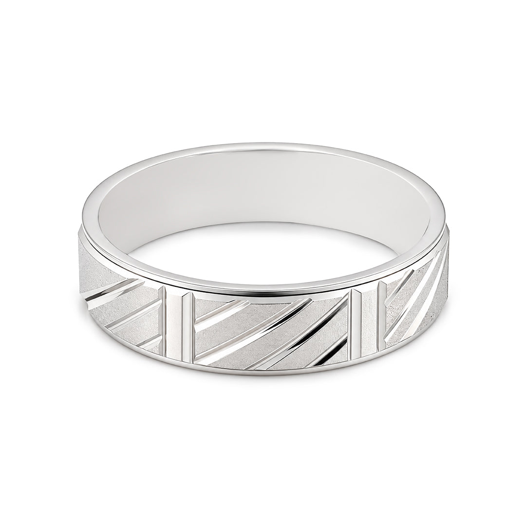 Classic Geometric Sterling Silver Ring