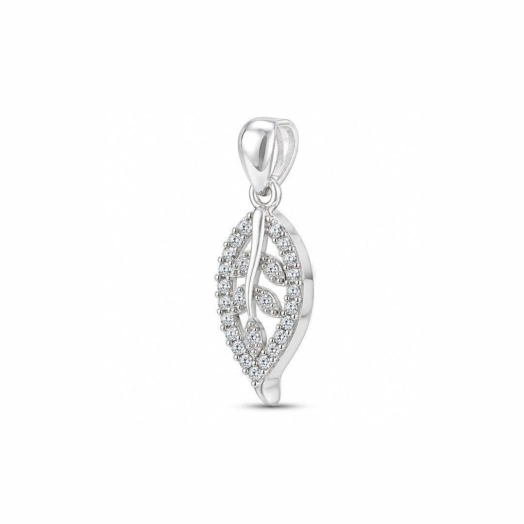 Classic Leaf Cluster Sterling Silver Pendant