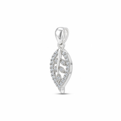 Classic Leaf Cluster Sterling Silver Pendant