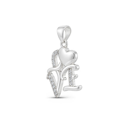 Classic Love Heart Sterling Silver Pendant