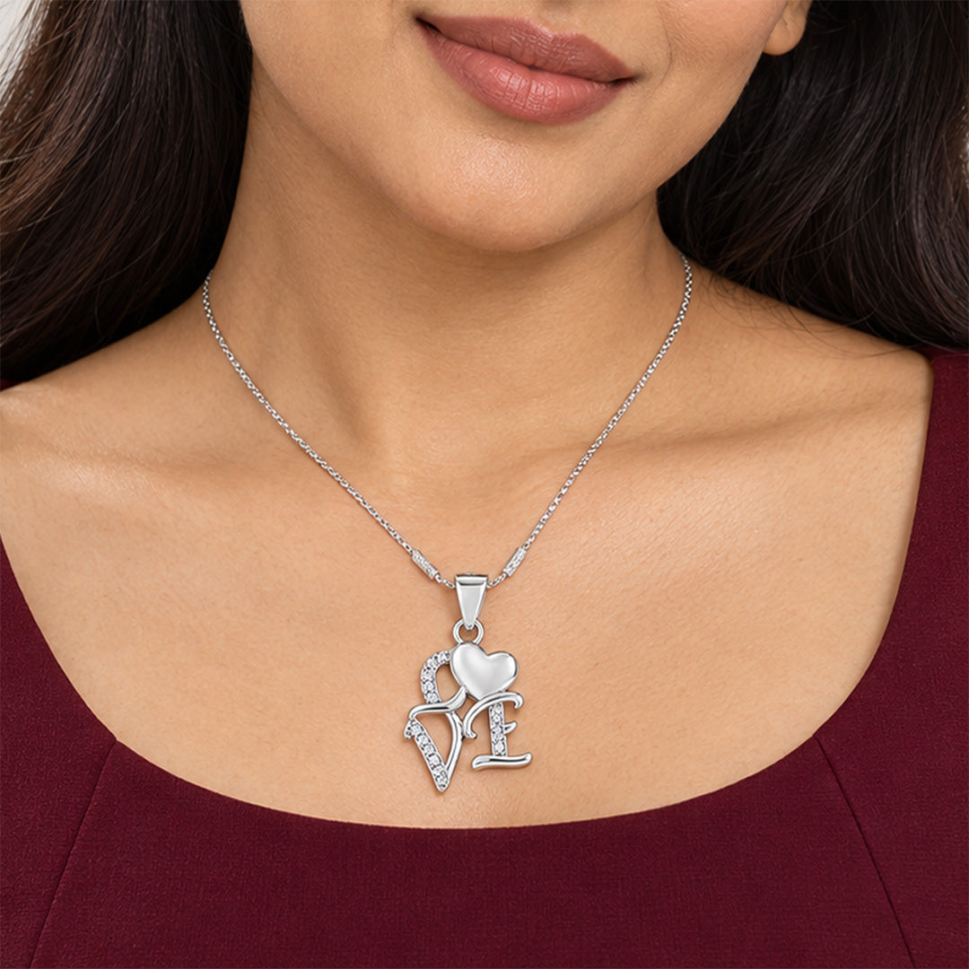 Classic Love Heart Sterling Silver Pendant