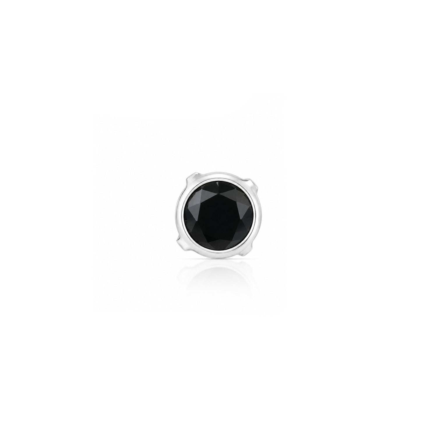 Classic Onyx Glow 925 Sterling Silver Premium Nose Pin