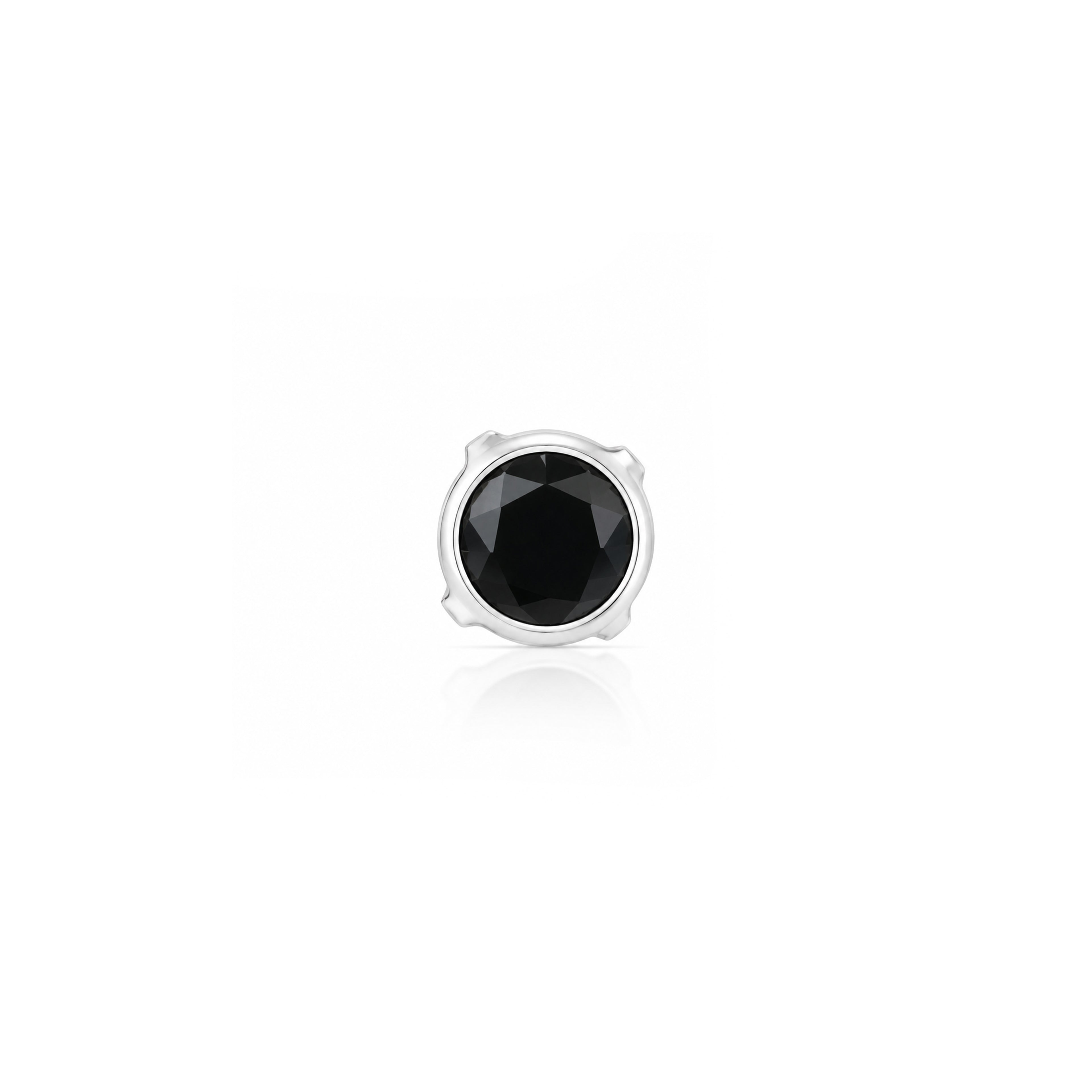Classic Onyx Glow 925 Sterling Silver Premium Nose Pin