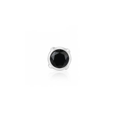 Classic Onyx Glow 925 Sterling Silver Premium Nose Pin