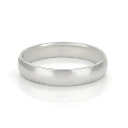Classic Plain Band 925 Sterling Silver Ring for Men