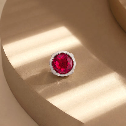 Classic Ruby Shine 925 Sterling Silver Nosepin