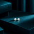 Classic Solitaire Pearl Sterling Silver Studs