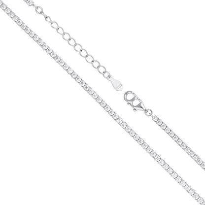 Classic Tennis Silver Bracelet