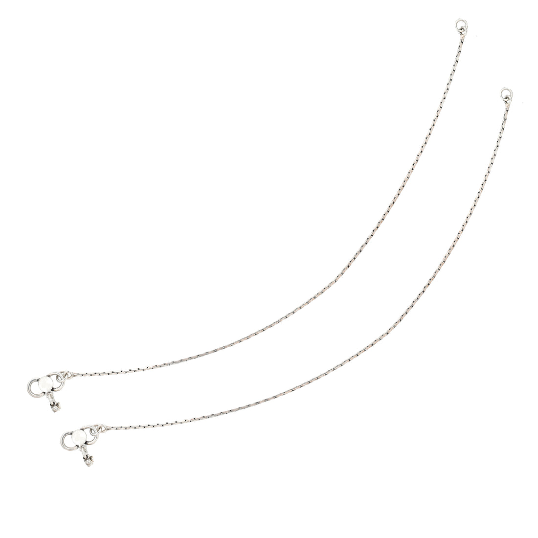 Classic Twisted Rope Pattern 925 Sterling Silver Anklets for Women
