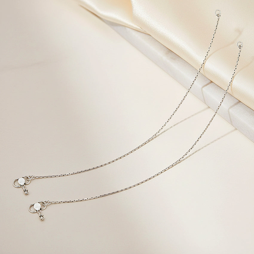 Classic Twisted Rope Pattern 925 Sterling Silver Anklets for Women