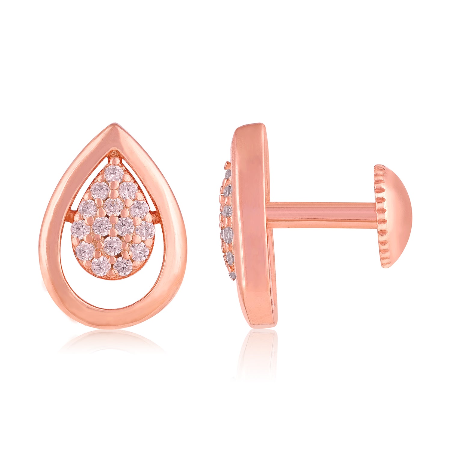Cluster Radiance 925 Sterling Silver Pear Earring for Women thumbnail 2