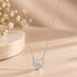 Cluster Floating Hearts Sterling Silver Chain Pendant