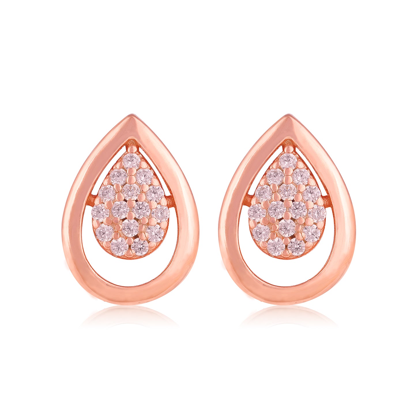 Cluster Radiance 925 Sterling Silver Pear Earring for Women