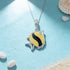 Coastal Inspired Fish 925 Sterling Silver Pendant