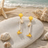 Coastal Star Charm 925 Sterling Silver Elegant Earring