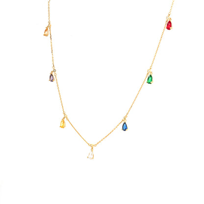 Colour burst Dew Drop Necklace