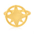 Compass Star Gold Plated Sterling Silver Ring