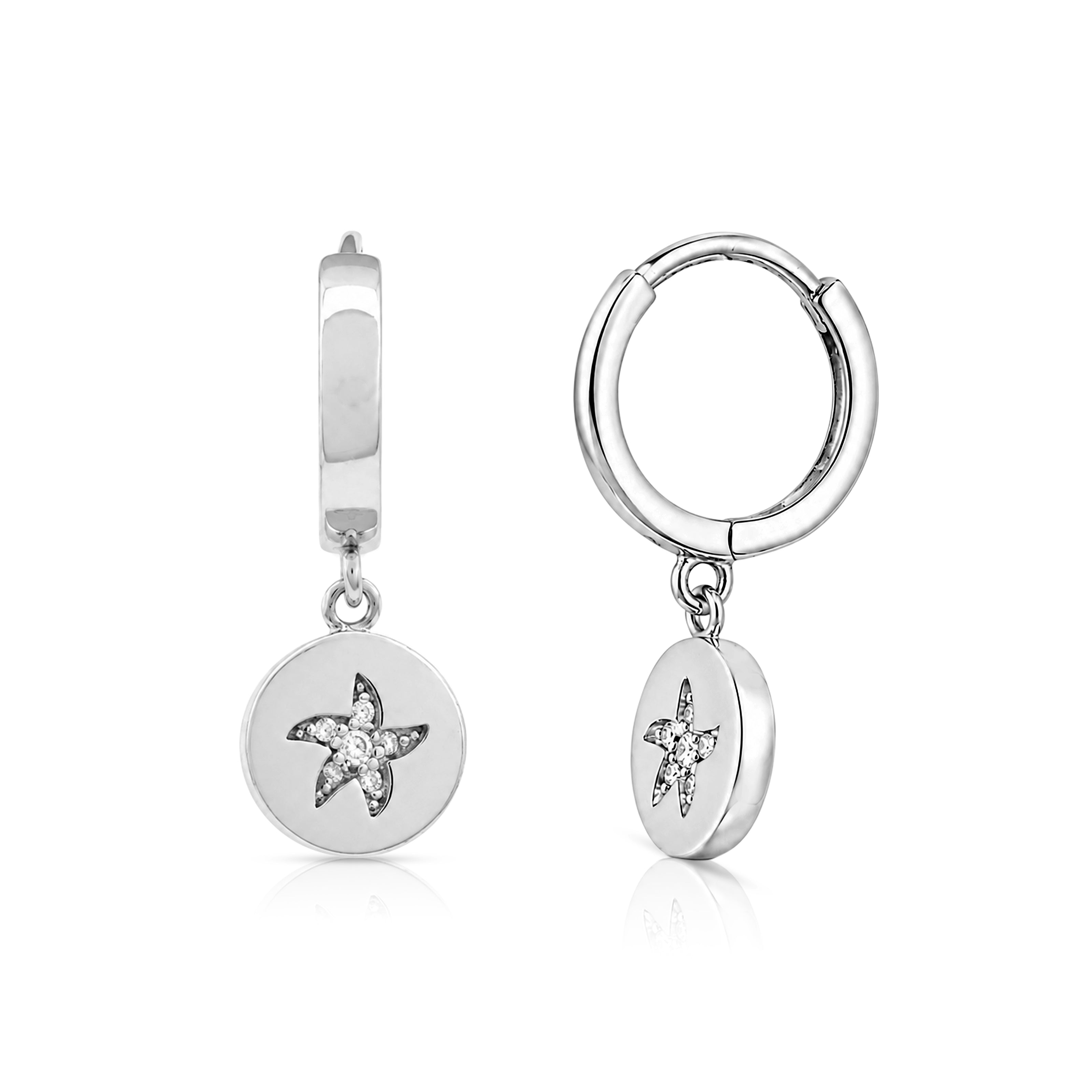 Contemporary Art Circle 925 Sterling Silver Stud for Women