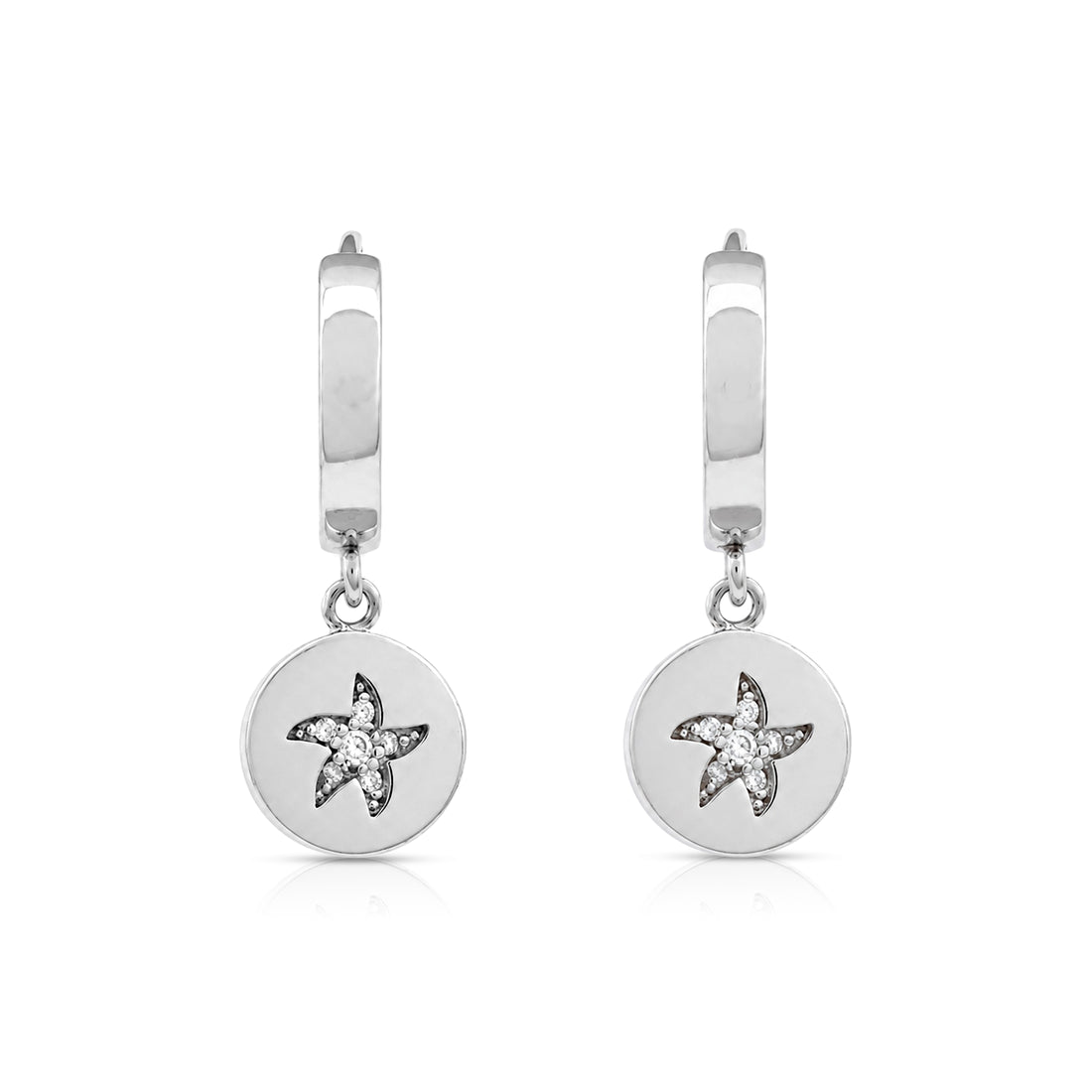 Contemporary Art Circle 925 Sterling Silver Stud for Women