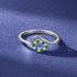 Contemporary Swirl 925 Sterling Silver Teardrop Ring for Women