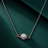 Cosmic Saturn Planet Sterling Silver Chain Pendant