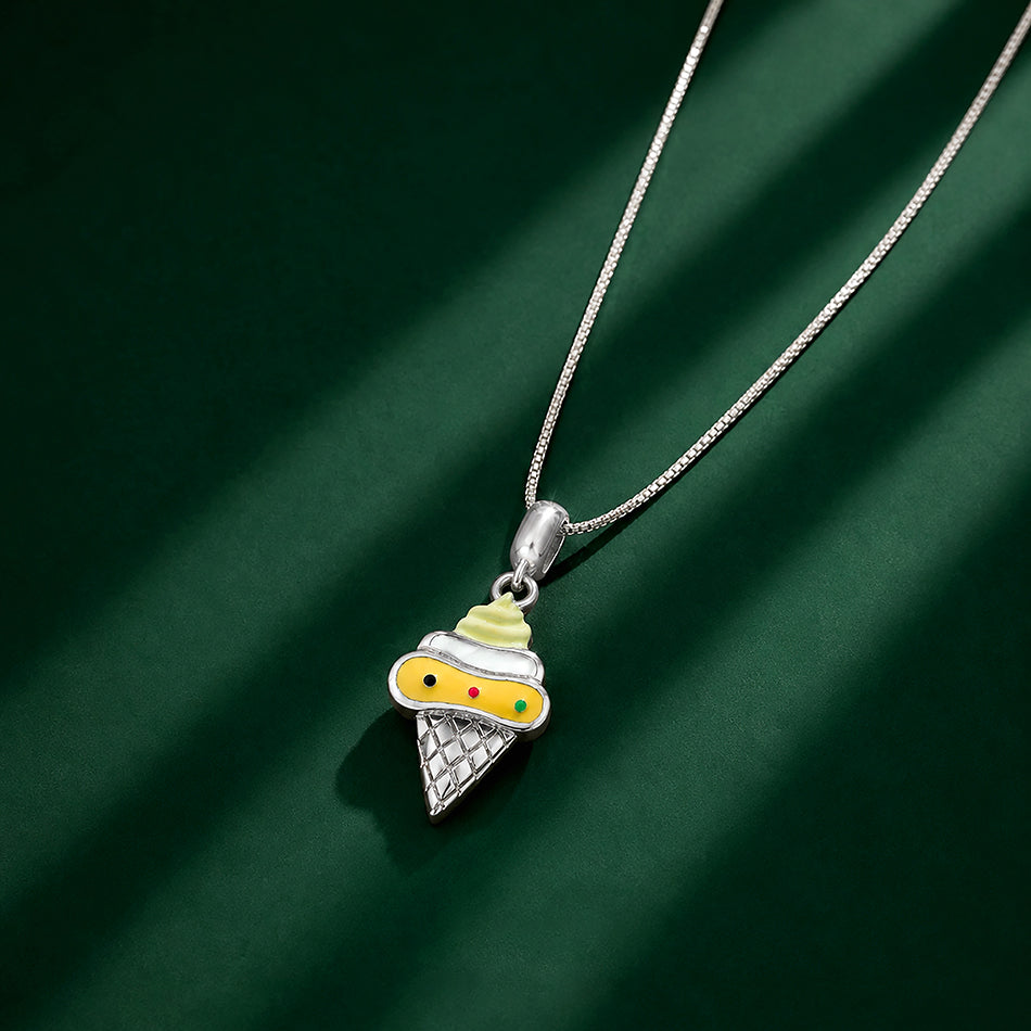 Creamy Delight 925 Sterling Silver Cute Pendant