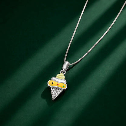 Creamy Delight 925 Sterling Silver Cute Pendant