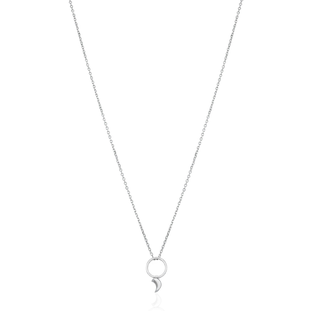 Crescent Moon Hoop Design 925 Sterling Silver Kada for Women