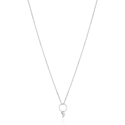 Crescent Moon Hoop Design 925 Sterling Silver Kada for Women