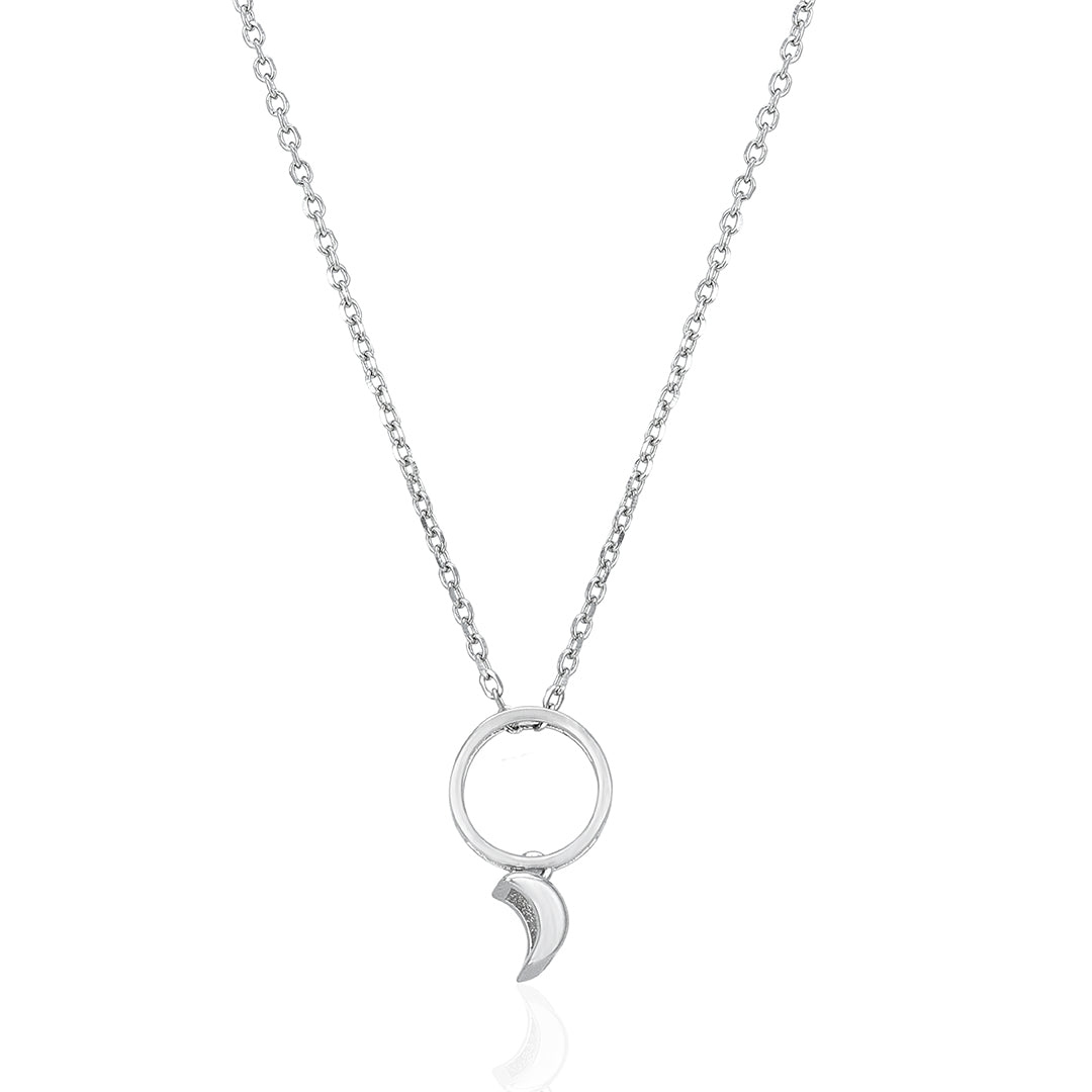Crescent Moon Hoop Design 925 Sterling Silver Kada for Women