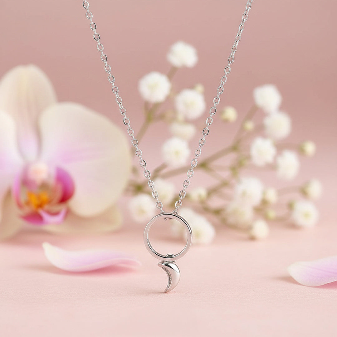 Crescent Moon Hoop Design 925 Sterling Silver Kada for Women