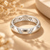 Criss-Cross Pave Diamond Cut Sterling Silver Ring