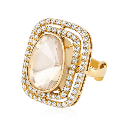 Crystal Luxe 925 Sterling Silver Fashion Ring