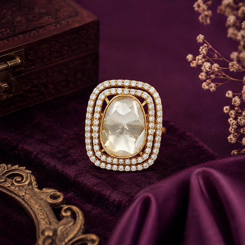 Crystal Luxe 925 Sterling Silver Fashion Ring