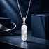 Crystal Prism 925 Sterling Silver Sparkle Pendant for Men