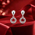 Crystal Smiley Face Sterling Silver Earring
