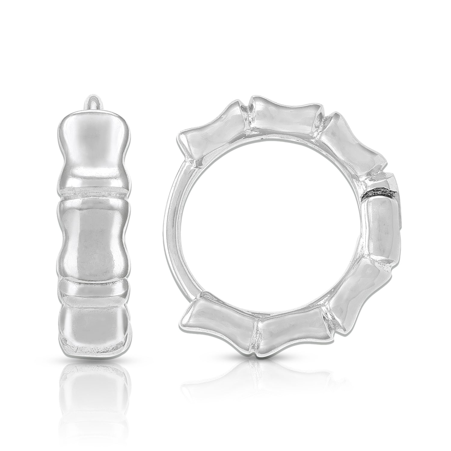 Curved Charm 925 Sterling Silver Dangle Earring for Women