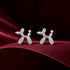 Cute Dog 925 Sterling Silver Pink Accent Earrings for Women
