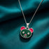 Cute Enamel Bear Character Sterling Silver Pendant