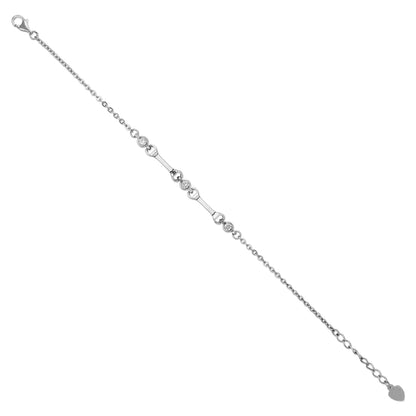 Dainty Circular Bead Attractive 925 Sterling Silver Bracelet for women