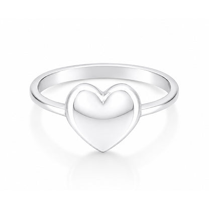 Dainty Love Band 925 Sterling Silver Ring for Women