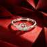 Dainty Open Heart Tiara Sterling Silver Ring