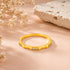 Dainty Wavy Gold Stackable Beauty 925 Sterling Silver Ring for Women