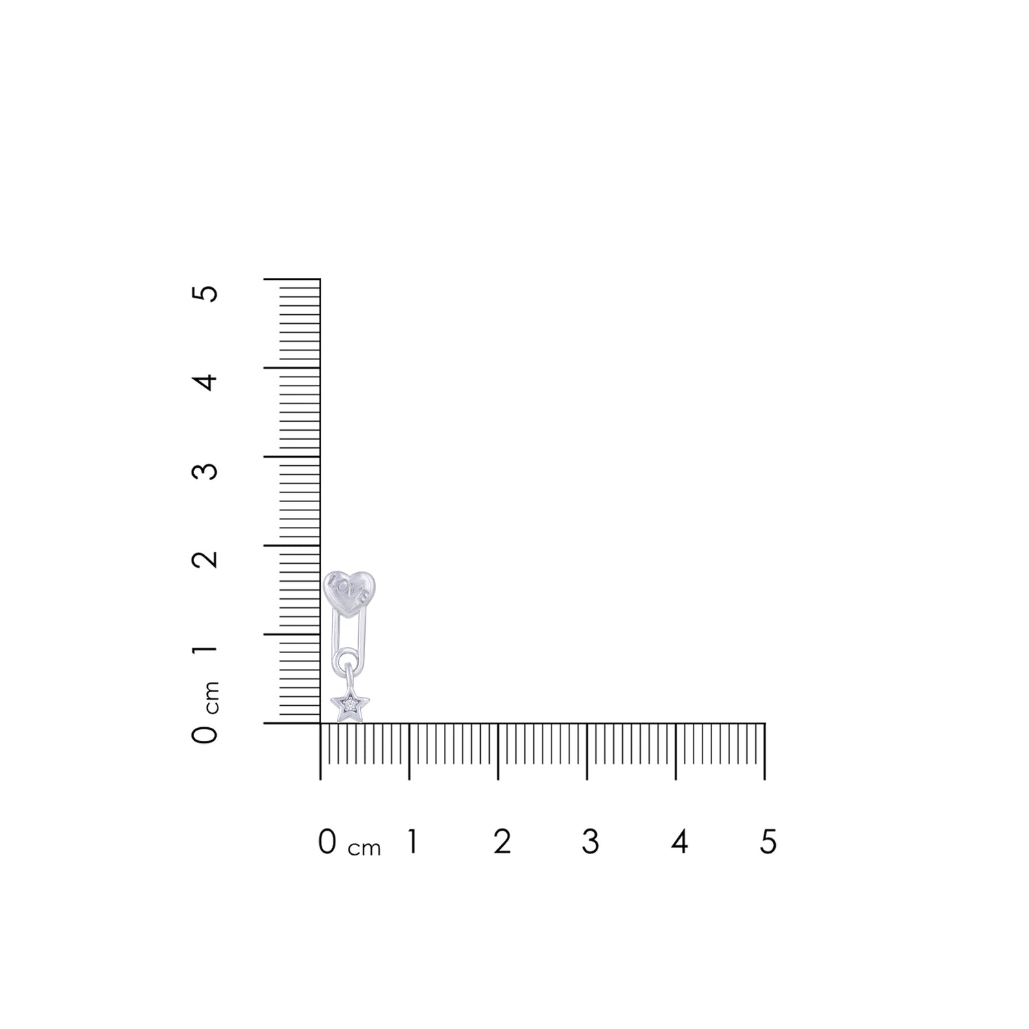 Dangling Love 925 Sterling Silver Heart Earring for Women