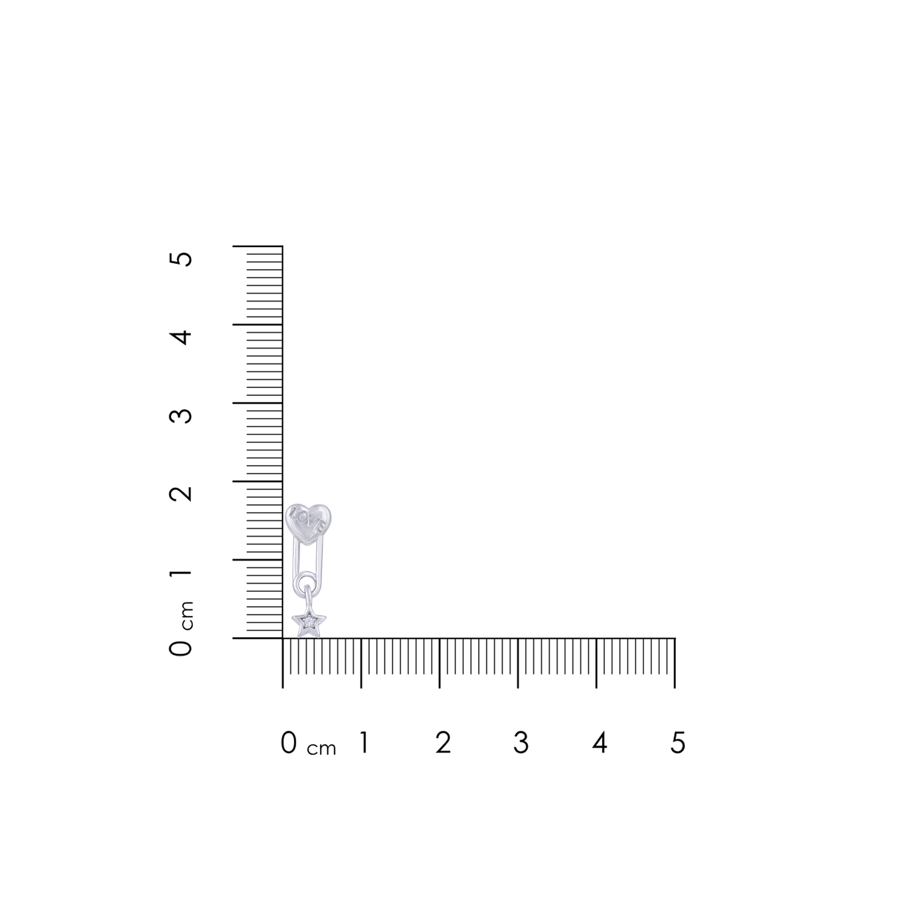 Dangling Love 925 Sterling Silver Heart Earring for Women