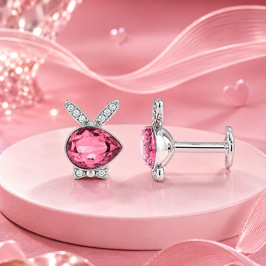 Dazzling Bunny Shine 925 Sterling Silver Stud for Women